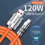 120W 6A rychlé nabíjení kabel typu C pro Xiaomi POCO Huawei příslušenství k mobilnímu telefonu USB C kabel pro nabíječku iPhone USB kabel