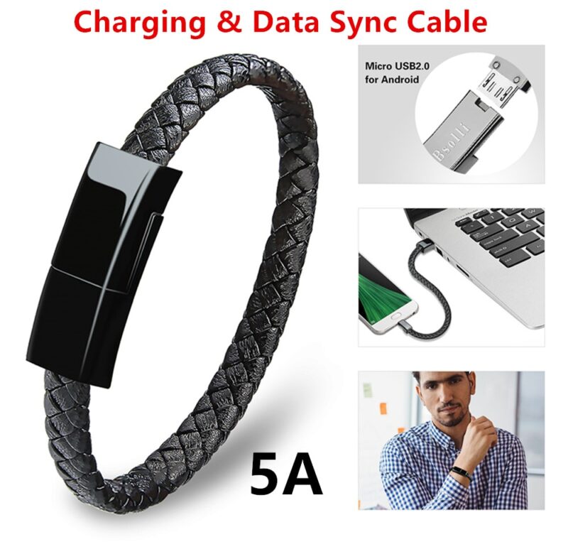 náramek USB nabíjecí kabel Datový nabíjecí kabel pro iPhone XR 13 12 11 Max kabel USB C pro samsung HUAWEI xiaomi Micro kabel