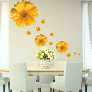 5 Design Small Sakura Flower Samolepky na zeď Ložnice Obývací pokoj Kuchyně Nástěnná malba PVC Nástěnná malba Umění Diy Domácí Dekorace Samolepky Plakáty