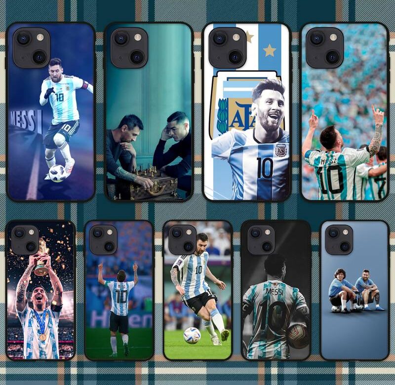 Argentina-Fotbal-M-Messi-Star pouzdro na telefon pro iPhone 11 12 Mini 13 14 Pro XS Max X 8 7 6s Plus 5 SE XR Shell