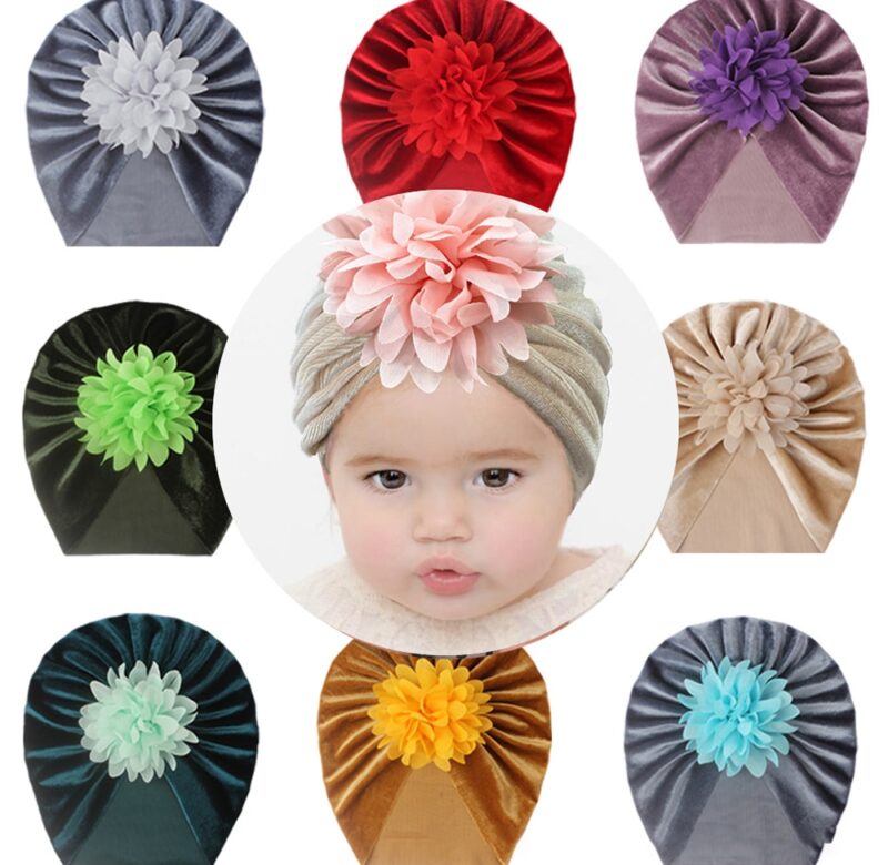 Roztomilá květinová dětská čepice Kojenecký turban větruodolný turban pro miminko na výlet Holčičky Chlapecká čepice Čepice Čepice pro novorozence Batole