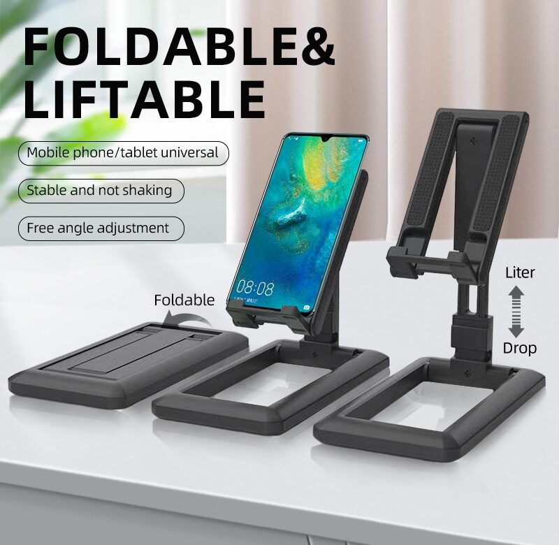 Stolní nastavitelný stojan na mobilní telefon, víceúhlový univerzální skládací stojan pro iPad tablet iPhone Samsung Smart