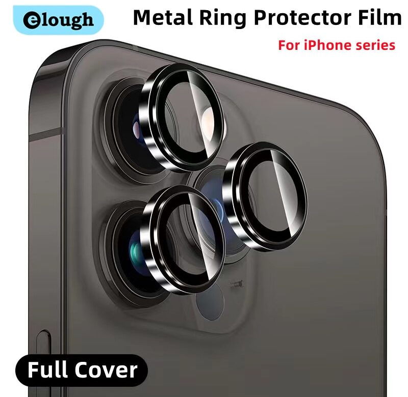 Elough Lens Protector pro iPhone 14 Pro Max Příslušenství Ochranný kovový kroužek Camara Glass pro iPhone 13 12 Pro Max Fólie na fotoaparát