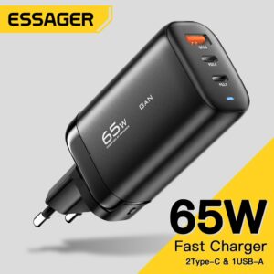 Essager GaN 65W USB C nabíječka Quick Charge 4.0 3.0 QC4.0 QC PD3.0 PD USB-C Type C Rychlá USB nabíječka pro iPhone 14 13 Pro MacBook