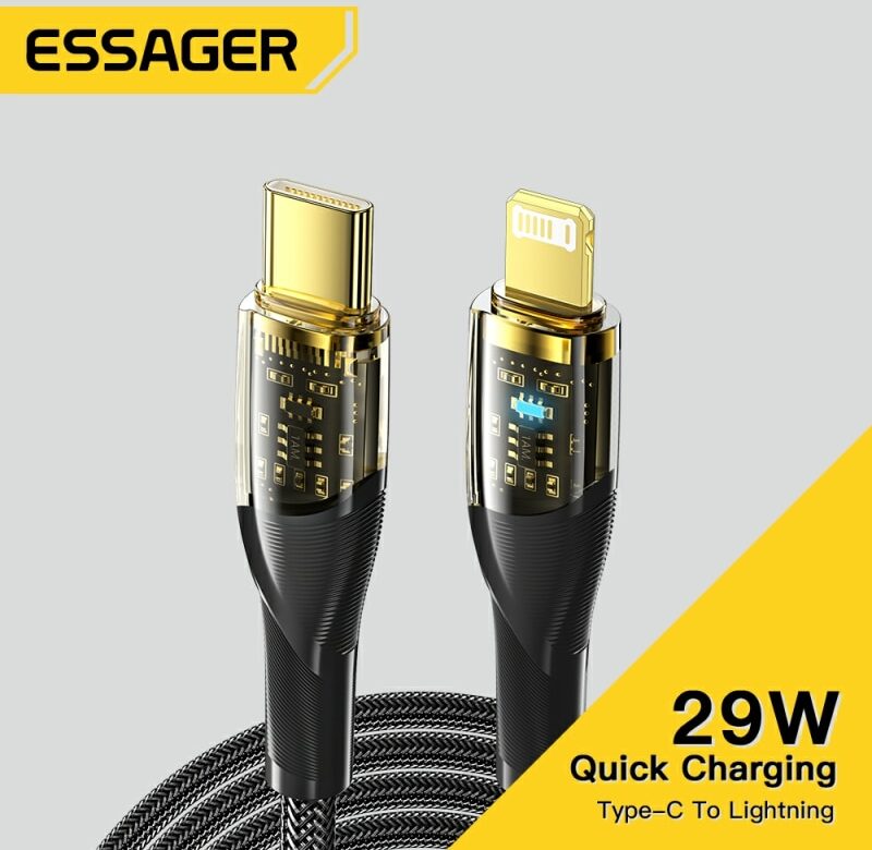 Essager USB Type C kabel pro iphone 11 12 14 Pro Max Mini Xs Xr X 8 iPad MacBook PD 20W Fast Charge Charger Lightning Wire Cord