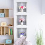Falešné 3D květinové obtisky Estetický bytový dekor lepidlo PVC květinová samolepka na zeď Dekorace do obývacího pokoje Kuchyň Umělecká nástěnná malba plakát