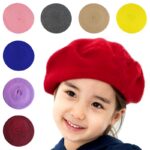 Módní čepice Baby Baret pro dívky Vlna Vintage Dětské Čepice Čepice Dětské Malířské Čepice Batole Candy Color Doplňky do vlasů