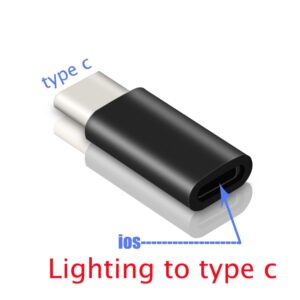 Lightning ios to Type C Adapter Nabíjecí adaptér pro Samsung SONY Huawei Xiaomi OPPO Vivo LG telefony pro iPhone iPad