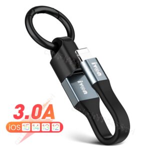 Mini klíčenka přenosný datový kabel USB pro iPhone 14 3A rychlé nabíjení micro USB typ C krátký kabel pro Samsung Xiaomi Huawei