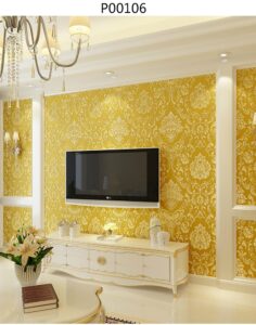 Moderní damaškové tapety luxusní tapety reliéfní texturované 3D tapety pro ložnici, obývací pokoj, domácí dekorace