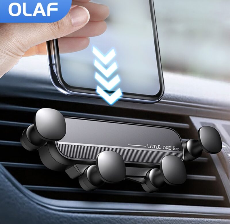Olaf Gravity Držák na telefon do auta Air Vent Clip Mount Stojan na mobilní telefon do auta Podpora GPS pro iPhone 13 12 Pro Xiaomi Samsung