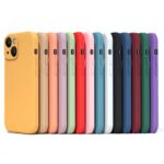 Pouzdro na telefon pro IPhone X XR XS 11 12 13 14 Pro Max 7 8 Plus Smluvní čistý barevný tekutý silikonový měkký zadní kryt odolný proti nárazům