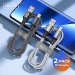 QOOVI 3A kabel USB typu C Kvalita kabelu pro rychlé nabíjení pro Xiaomi Mi11 Samsung Huawei kabel pro rychlé nabíjení pro iPhone 13 12 Pro