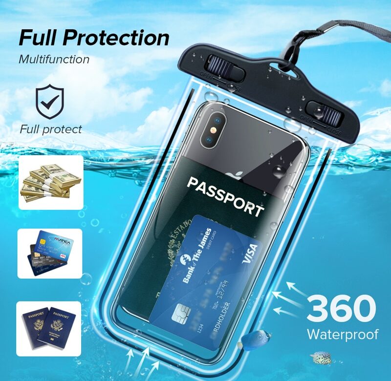 Vodotěsné pouzdro na telefon pro iPhone Samsung Xiaomi Swimming Dry Bag Underwater Case Voděodolné pouzdro na mobil Coque Cover