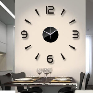 Nové 3D nástěnné hodiny Zrcadlové samolepky na stěnu Módní Obývací pokoj Quartz Hodinky DIY Domácí dekorace Hodiny Samolepka reloj de pared