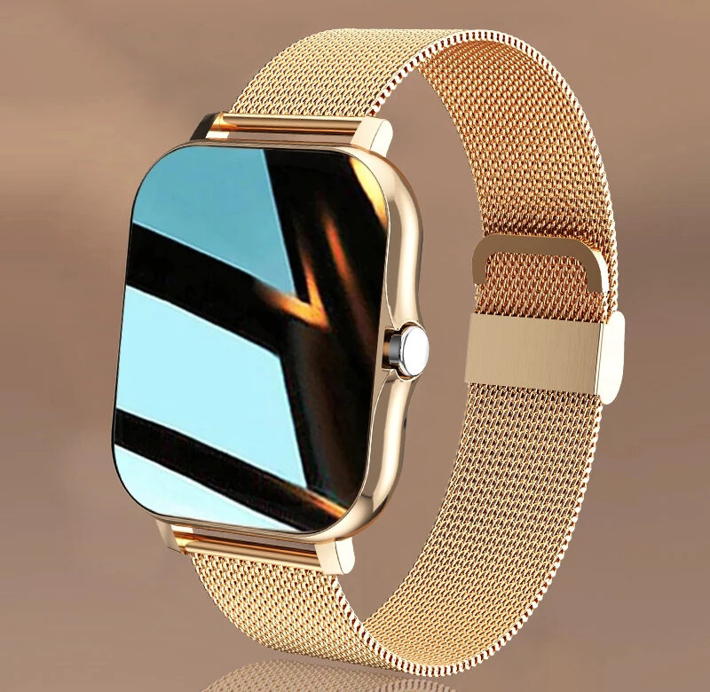 2022 Nové dámské chytré hodinky Pánské 1,69″ barevný displej Plně dotykový Fitness Tracker Bluetooth Volání Chytré hodiny Dámské chytré hodinky Dámské
