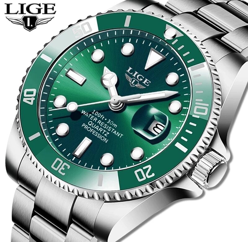 2022 Top značka luxusní módní potápěčské hodinky Pánské 30ATM vodotěsné datumovky Sportovní hodinky Pánské Quartz náramkové hodinky Relogio Masculino