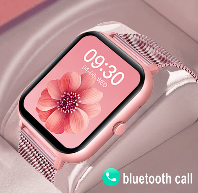 Chytré hodinky pro rok 2023 pro ženy Chytré hodinky s vlastním ciferníkem pro Android IOS Vodotěsné Bluetooth hudební hodinky Full Touch Náramek Hodiny