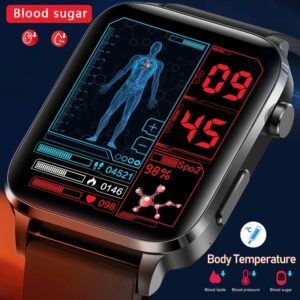 2023 Nové chytré hodinky Blood Sugar Muži Sangao Laser Treat Zdraví Srdeční frekvence Krevní tlak Sportovní Chytré hodinky Ženy Glukometr Hodinky