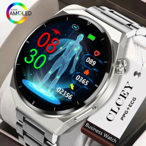 2023 Nové chytré hodinky ECG+PPG Muži Sangao Laser Zdraví Srdeční frekvence Krevní tlak Fitness Sportovní hodinky IP68 Vodotěsné chytré hodinky