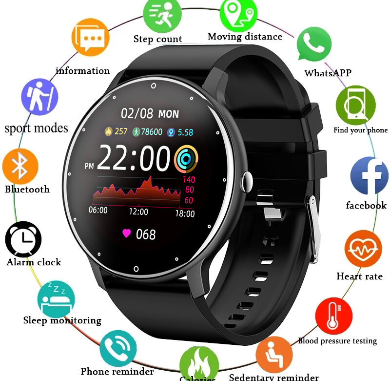2023 Nové chytré hodinky Ženy Muži Sport Fitness Chytré hodinky Vodotěsné hodinky Bluetooth Sleep Monitor srdečního tepu pro Android ios