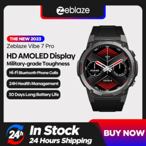 [Světová premiéra 2023] Chytré hodinky Zeblaze Vibe 7 Pro 1,43“ AMOLED displej Hi-Fi Bluetooth telefonní hovory Odolnost vojenské úrovně