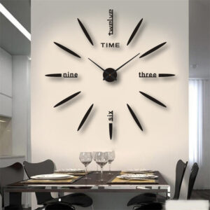 3D svítící nástěnné hodiny samolepky DIY digitální hodiny bezrámové tiché křemenné jehlové hodiny moderní design obývací pokoj domácí dekorace