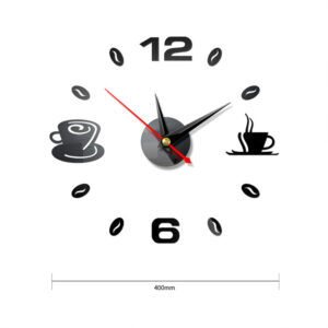 3D nástěnné hodiny Akrylové bezrámové nástěnné hodiny DIY Digitální hodiny nástěnné samolepky Tiché hodiny pro domácí obývací pokoj Nástěnná dekorace do kanceláře