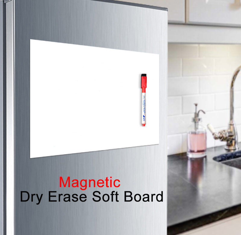 Magnetická tabule A4 s magnetickým mazáním na sucho Značky na ledničku Tabule na tabuli, domácí kuchyně mazatelná flexibilní lednička Magnet Memo Seznam potravin