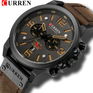 CURREN 8314 Luxusní značky Quartz Pánské hodinky Vojenské Vodotěsný kožený řemínek Sportovní Pánské hodinky Móda Neformální Pánské Hodiny часы
