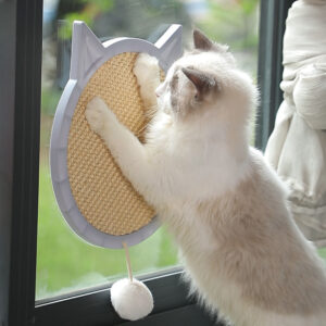 Kočičí škrábání sací zeď pro kočičí hračky míč odolný proti nehty, škrabka na nehty rohož Grongated Paper Scratch Cats Bed Produkty