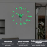 Kreativní bezrámové 3D světelné nástěnné hodiny Tiché DIY Digitální hodiny Nálepky na stěnu Hodiny pro domácí obývací pokoj Nástěnná dekorace do kanceláře