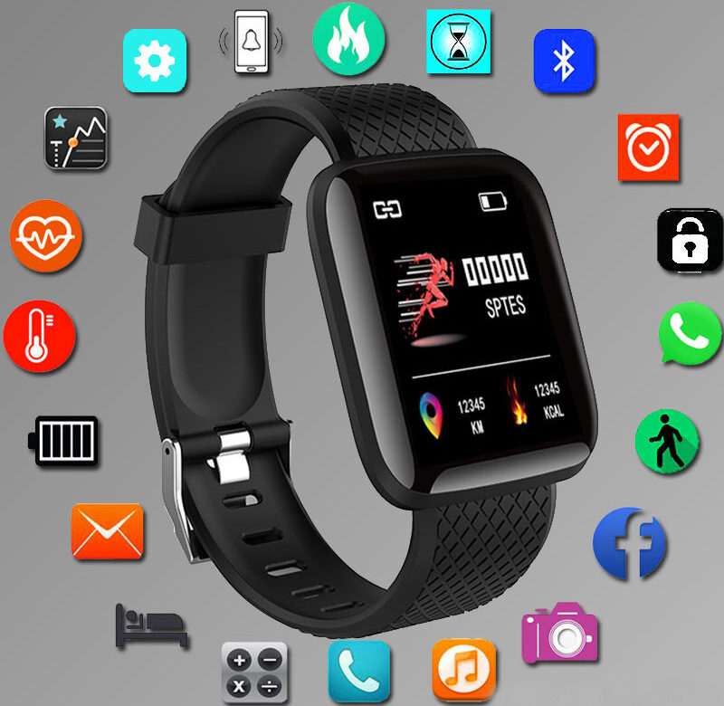 D13 Smartwatch 2022 Sports Bluetooth SmartBand Srdeční frekvence 116Plus Smart W