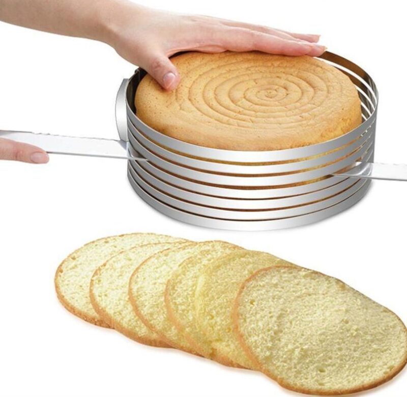 Nastavitelný kráječ dortů pro vlastní potřebu Forma kulatý tvar Kráječ na krájení chleba Fixátor na krájení Vrstva Kuchyně Pečení Vaření Příslušenství