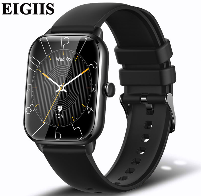 EIGIIS Smart Watch Men 1.9“ Full Touch Screen Bluetooth Call Heart Rate Sleep Monitor Blood Oxygen Sport Watches For Men Women