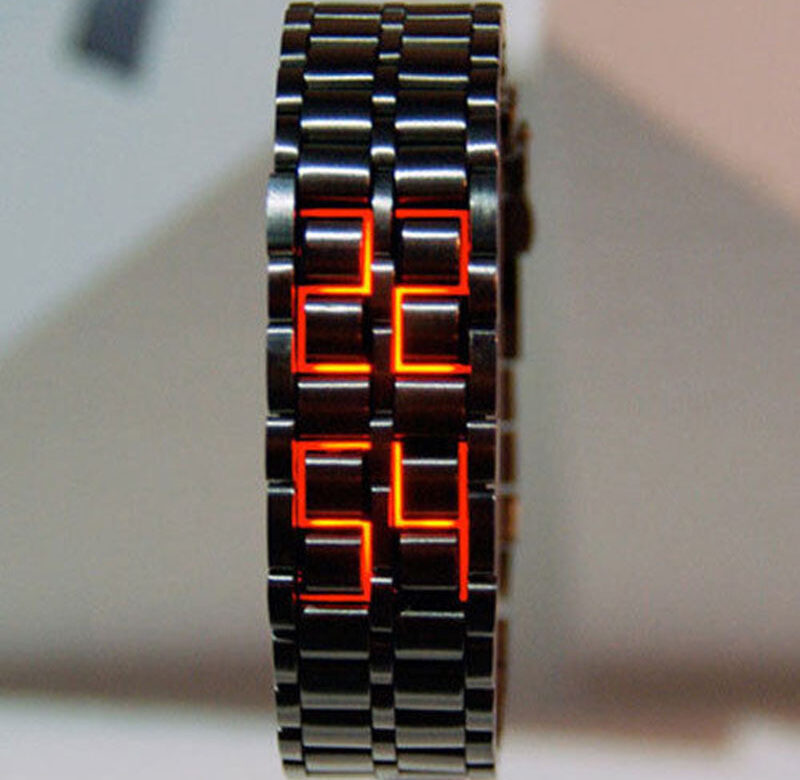 Evropské a americké jedinečné vodotěsné trendy pánské hodinky Creative Lava Led Pánský náramek pár Retro pánské hodinky