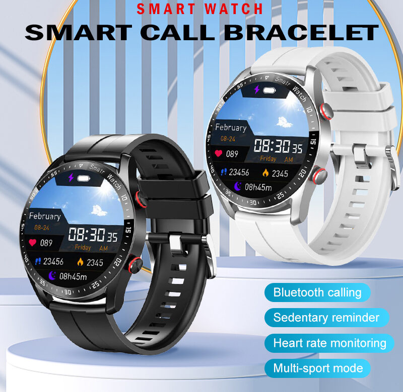 Chytré hodinky HW20 EKG+PPG Podnikové volání Bluetooth Sledování srdečního tepu, krevní tlak, Sportovní připomenutí zprávy Chytré hodinky