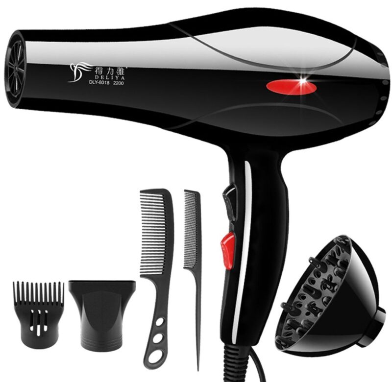 Vysoušeč vlasů 2200W Vysoušeče vlasů pro domácnost Difuzér Hřebenový Salon US Plug Mini Cestovní Vysoušeč Přenosný Vysoušeč vlasů Kapka Doprava