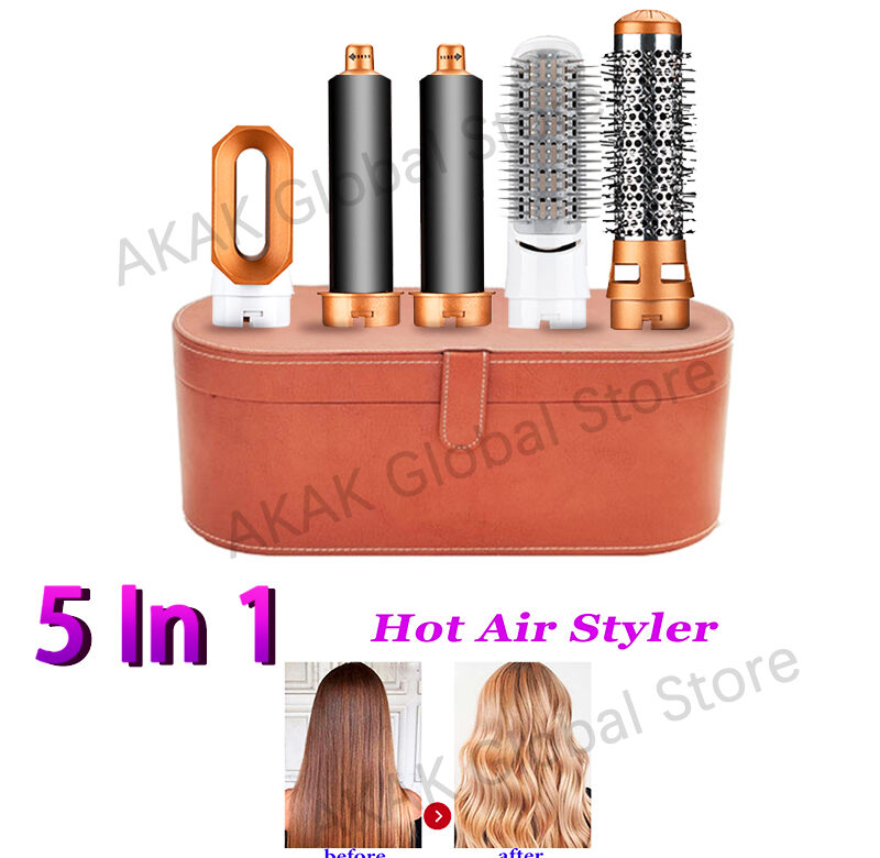 Vysoušeč vlasů 5v1 Horkovzdušný Styler Comb Profesionální kulma Žehlička na vlasy Stylingový nástroj pro Dyson Airwrap