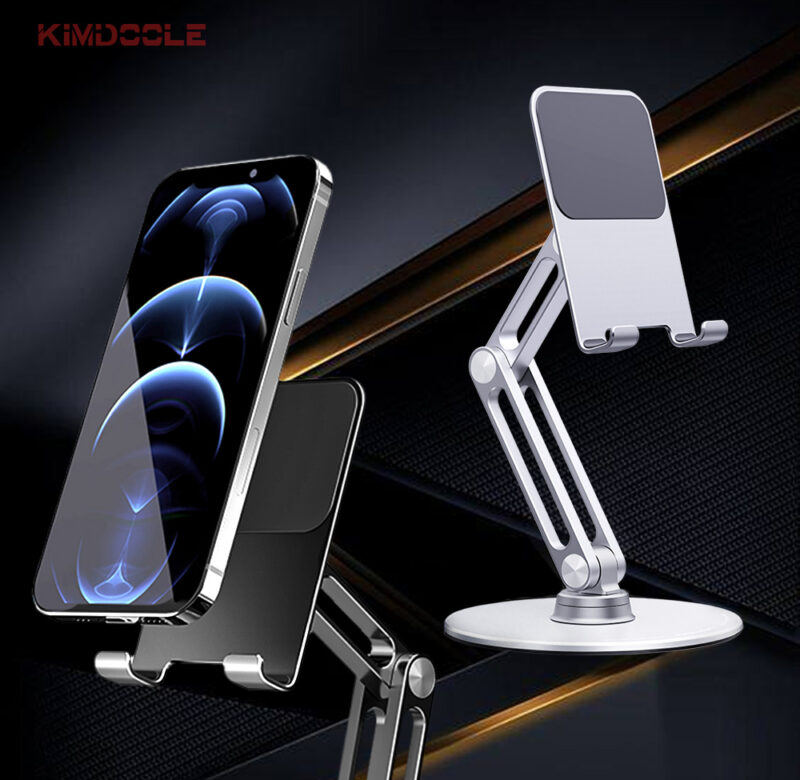 Kovový držák na tablet Kimdoole otočný o 360° Stojan Použití pro notebook Ipad Mobilní telefon Smartphone Mobilní telefony Čtečka telefonu