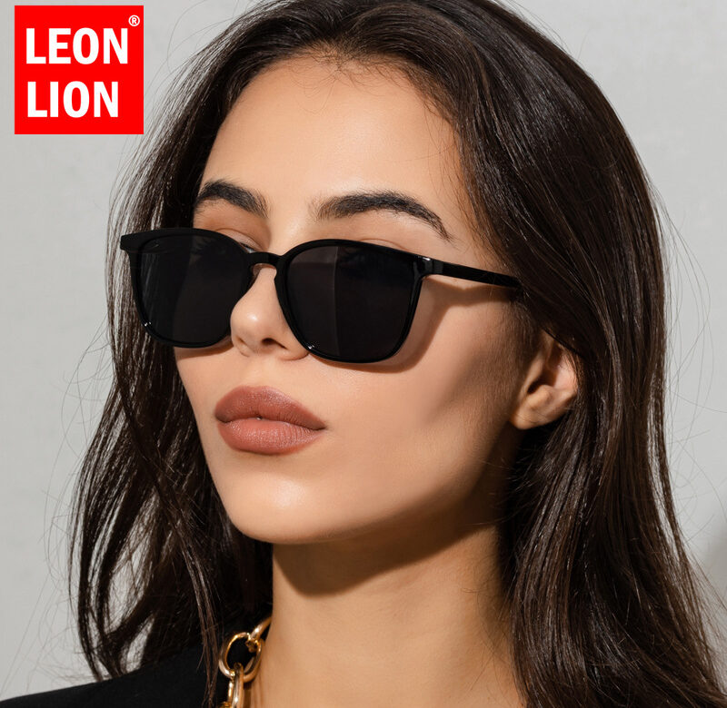 LeonLion external Retro sluneční brýle Dámské/Pánské Brýle Square Trend Dámské Vysoce kvalitní brýle Dámské Gafas De Sol Mujer UV400