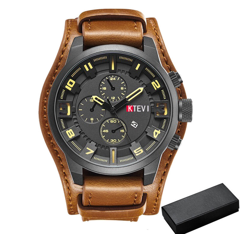 Luxusní pánské sportovní hodinky Móda Casual Business Quartz Watch Date Vodotěsné náramkové hodinky Relogio Masculino