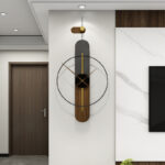 Luxusní moderní design nástěnné hodiny Home Decor Španělský jednoduchý obývací pokoj Jídelna Dekor Velké hodiny