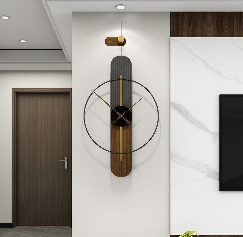 Luxusní moderní design nástěnné hodiny Home Decor Španělský jednoduchý obývací pokoj Jídelna Dekor Velké hodiny