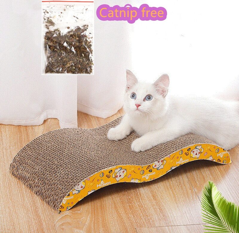 Kvalitní vlnitý papír ve tvaru M Chrániče proti škrábání pro kočky Škrabka na drápy pro kočky