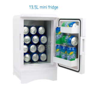 Mini lednice s mrazákem 13,5L Domácí dvojúčelové Přenosné chladničky lednice do auta Kompaktní auto 12/ 220 V/ změny teploty