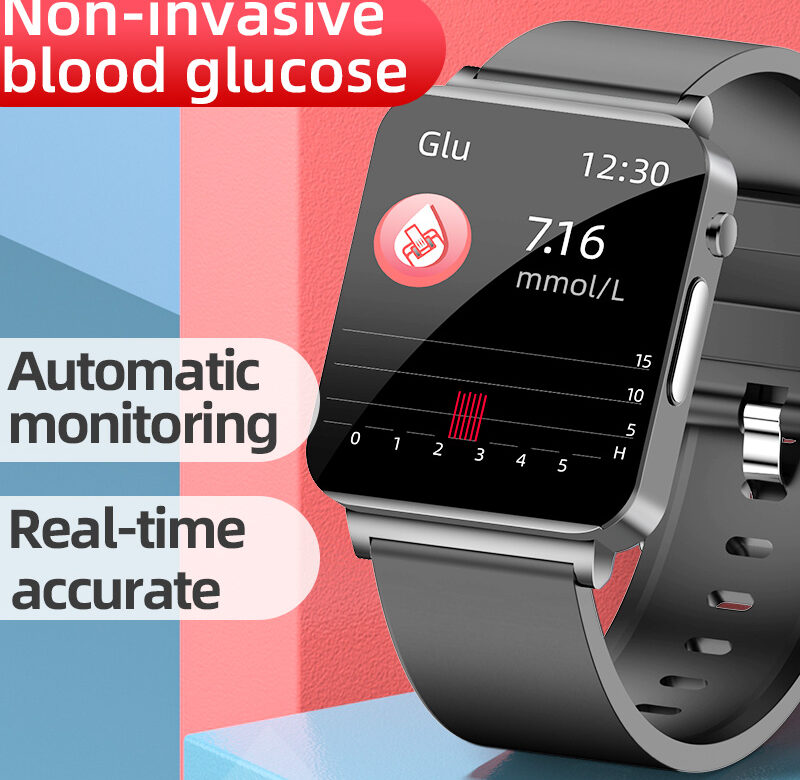 Nové chytré hodinky EKG+PPG Krevní glukóza Krevní tlak Krevní Kyslík Tělesná teplota Srdeční tep Alarm Zdravý sport Muži Chytré hodinky