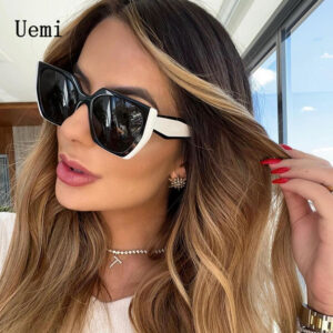 Nová módní značka Návrhář Nepravidelné čtvercové sluneční brýle Pro ženy Muži Retro Moderní Dámské Sluneční brýle Cat Eye Ins Trendy odstínů