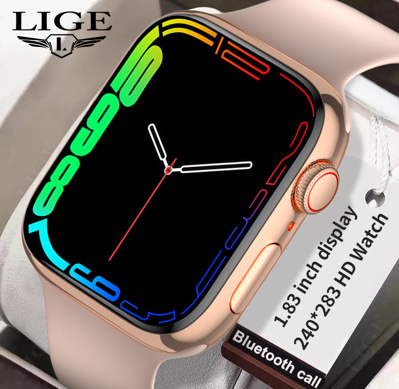 Nové chytré hodinky pro ženy Celoplošný dotykový displej Bluetooth vodotěsné hodinky Sports Fitness Tracker Chytré hodinky Dámské Reloj Mujer