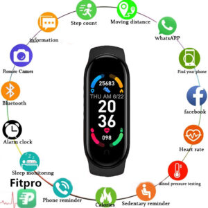 Nový styl M6 Magnetický inteligentní náramek Sports Bluetooth Elektronický náramek Srdeční frekvence krevní tlak Krev Krev Krev kyslíku BRAC